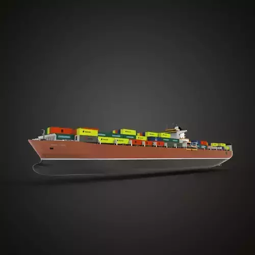 Super Container Ship brown