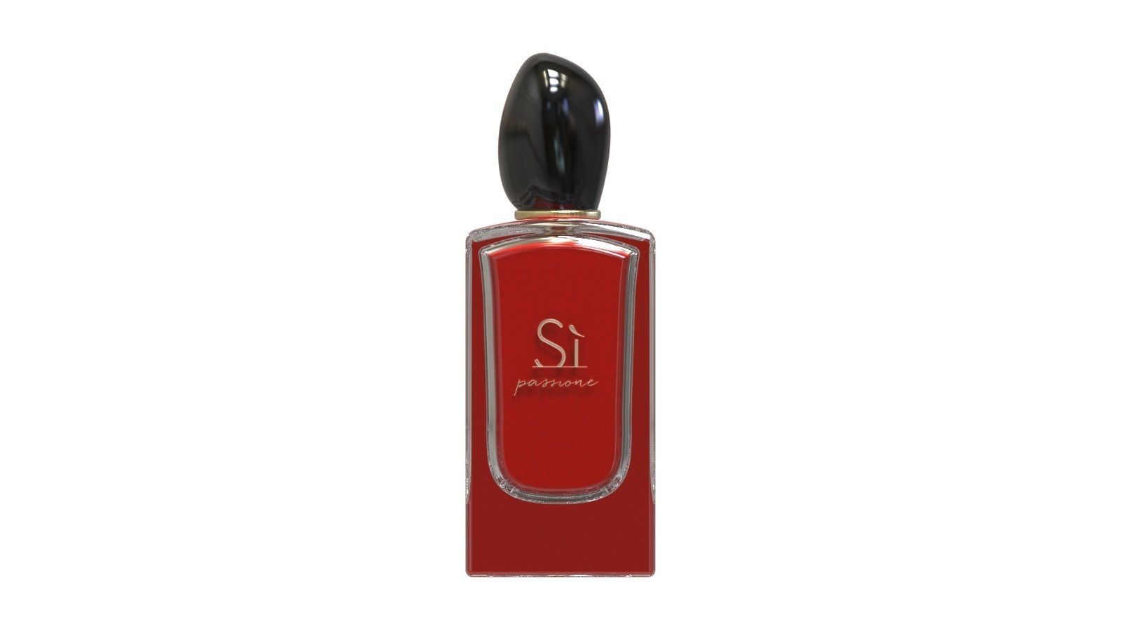 Si Armani perfume bottle full fragrance  3D print model_4