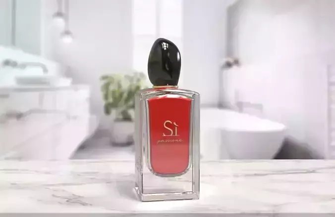 Si Armani perfume bottle full fragrance  3D print model