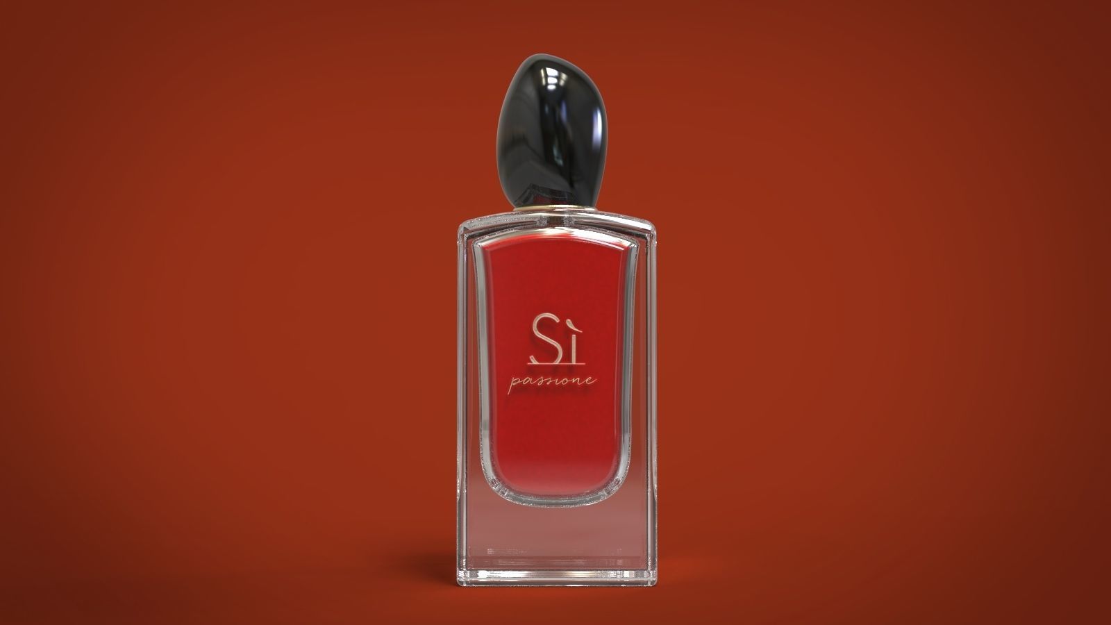 Si Armani perfume bottle full fragrance  3D print model_7