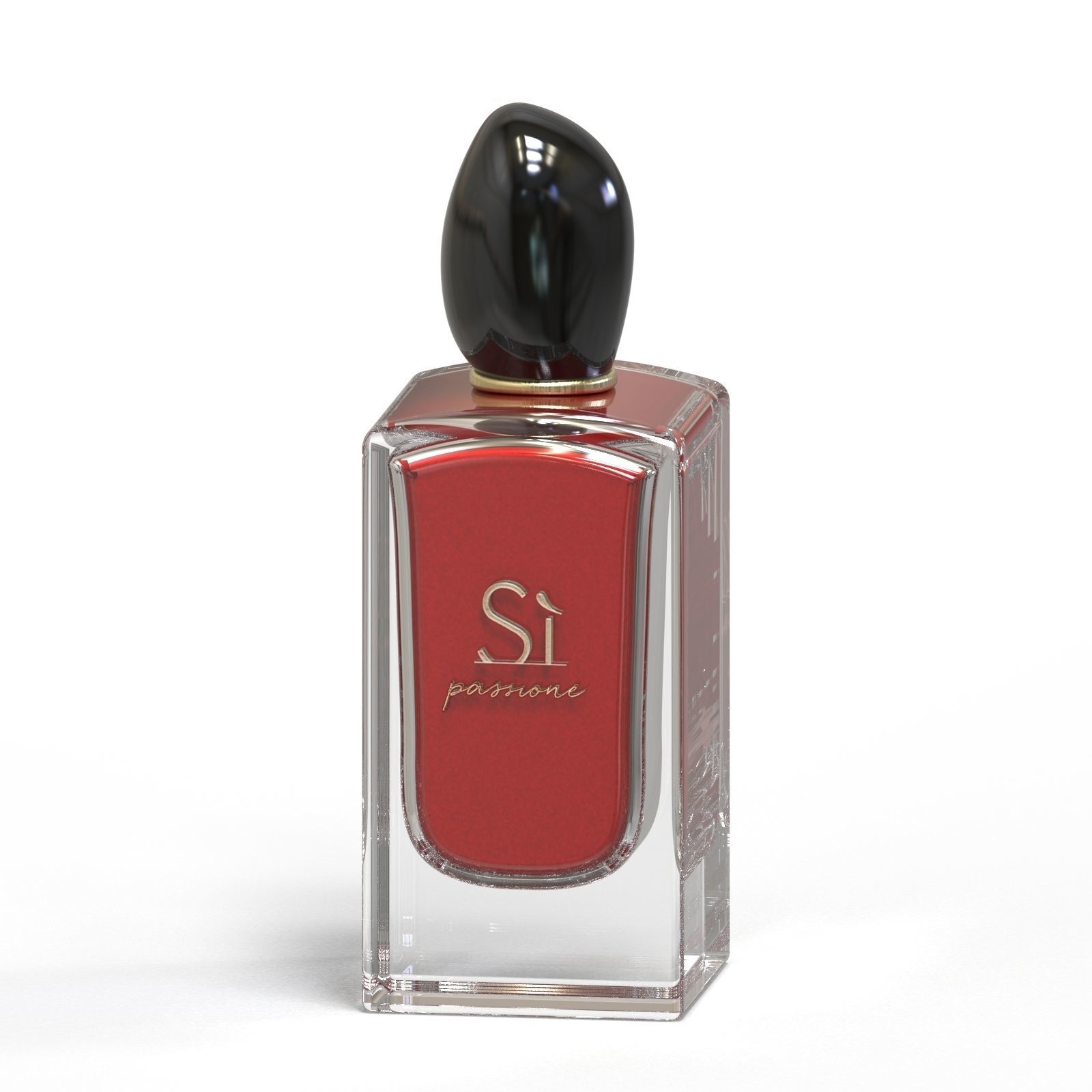 Si Armani perfume bottle full fragrance  3D print model_5