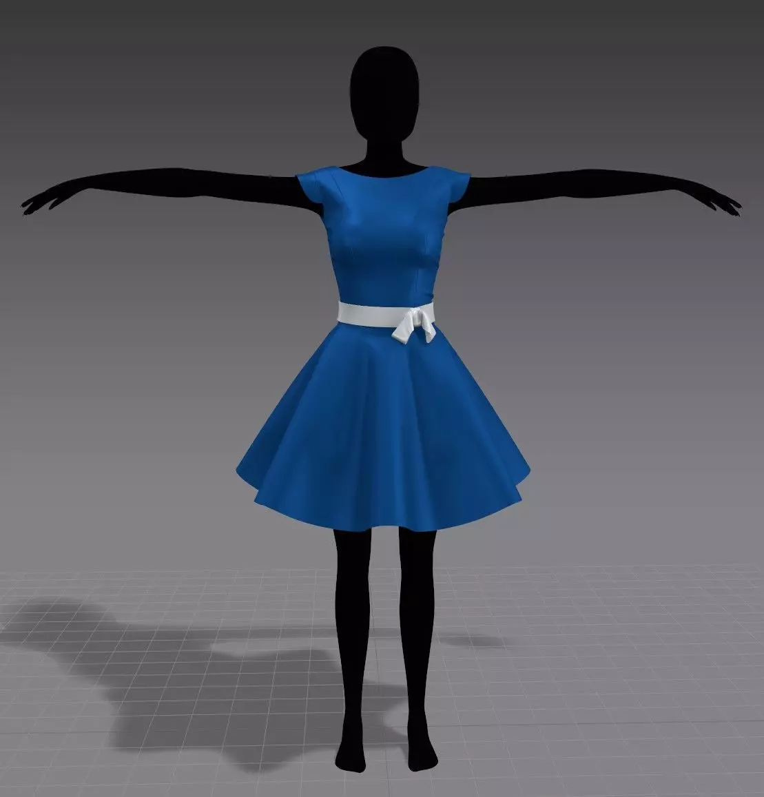 Dress woman in Free 3D model