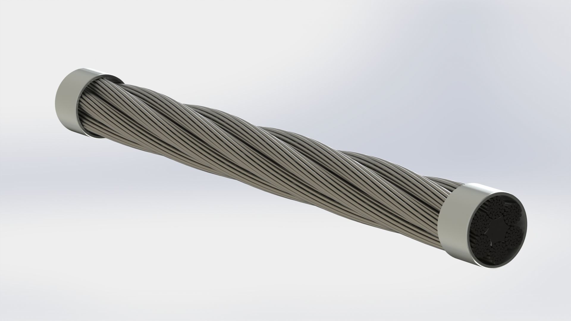 Steel rope sample GOST 7668 3D model_4