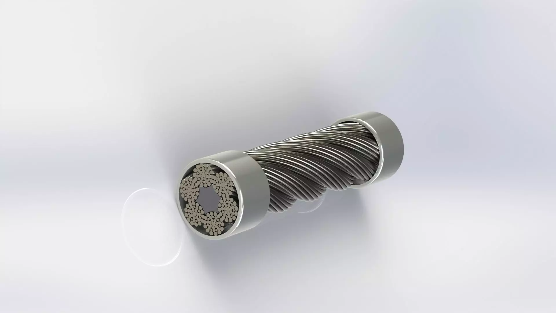 Steel rope sample GOST 7668 3D model_0