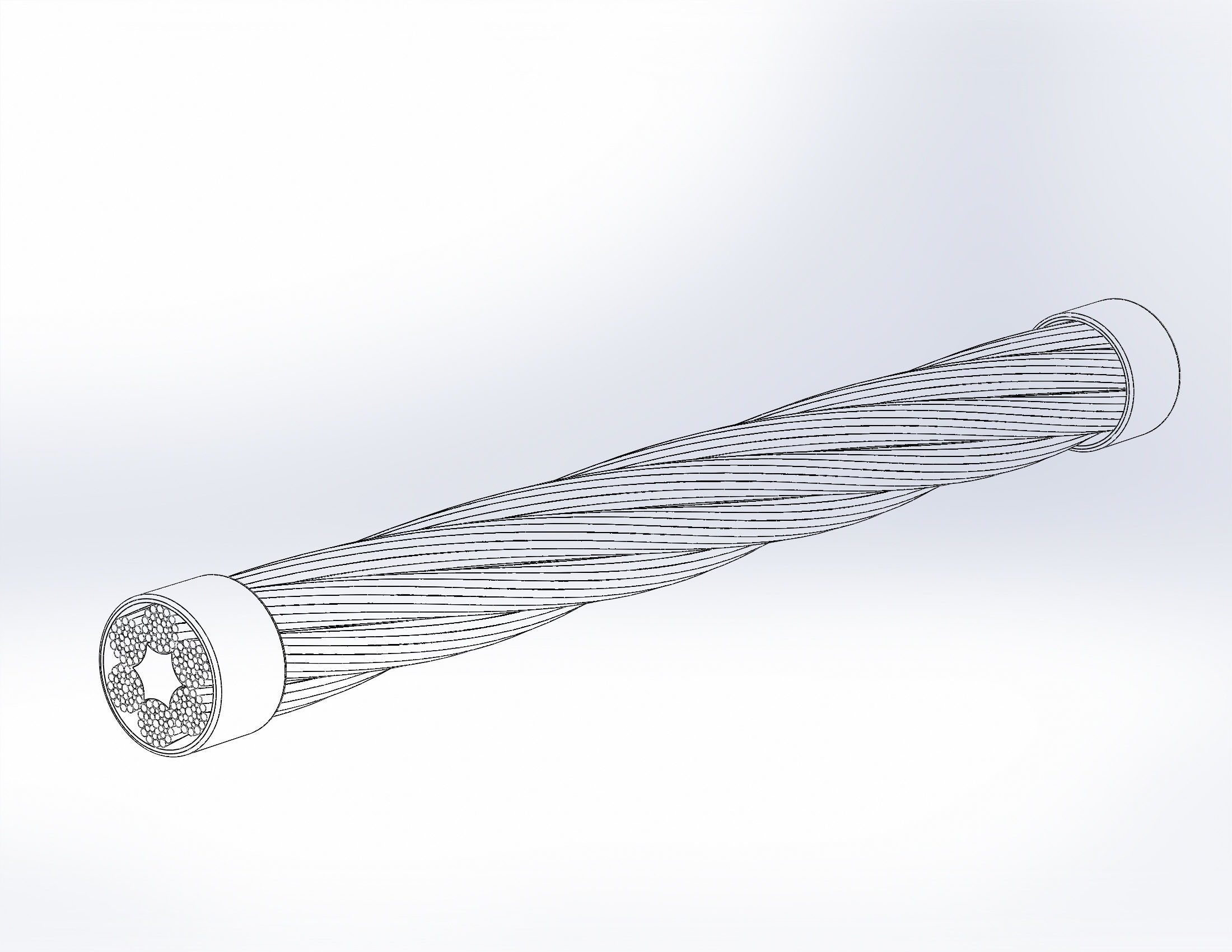 Steel rope sample GOST 7668 3D model_14