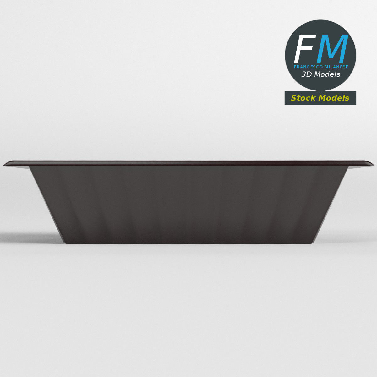 Masonry mixing tub 3D model_3