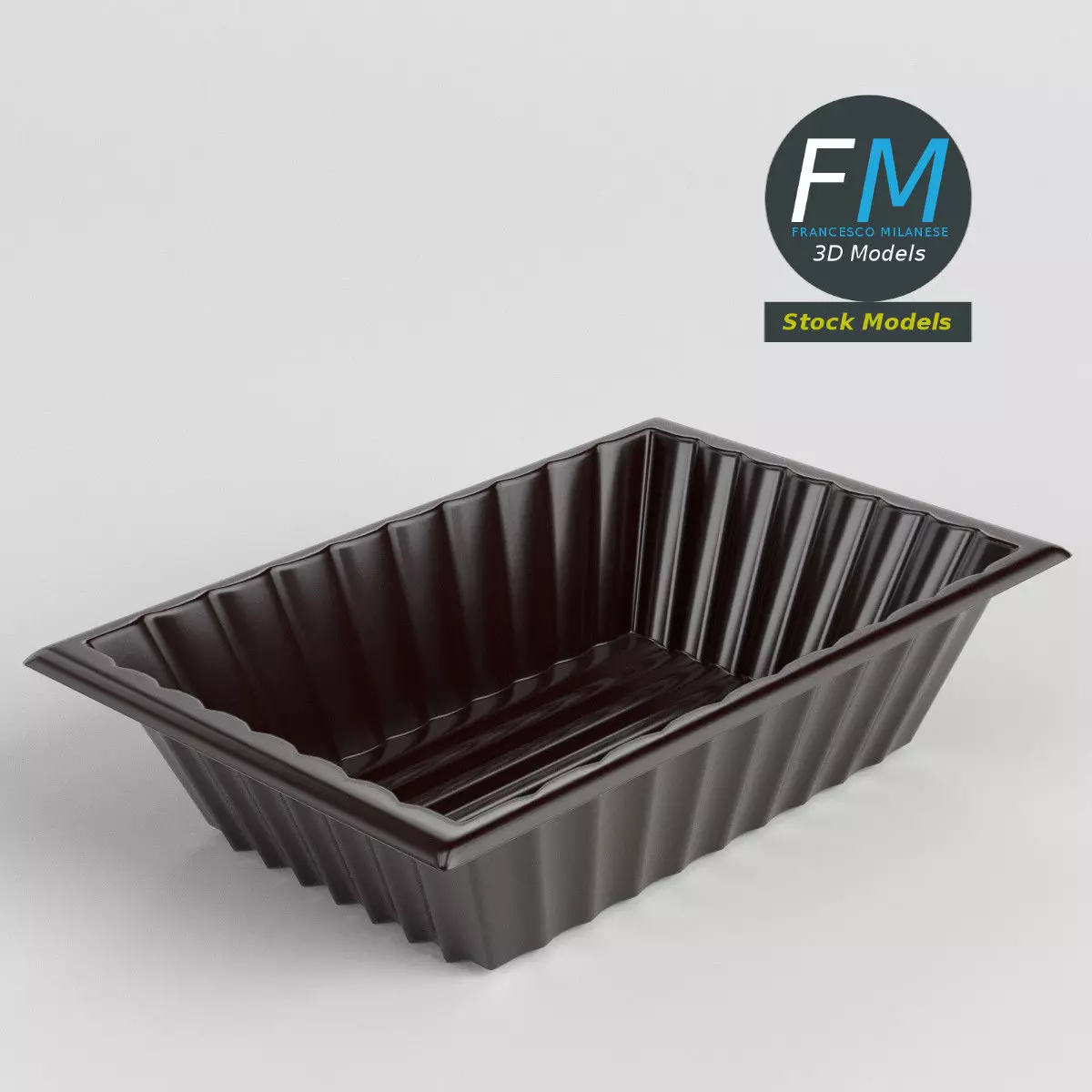 Masonry mixing tub 3D model_0