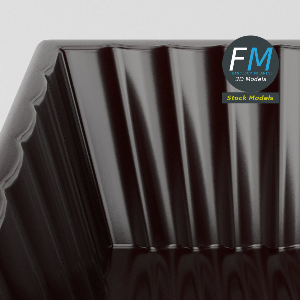 Masonry mixing tub 3D model_5