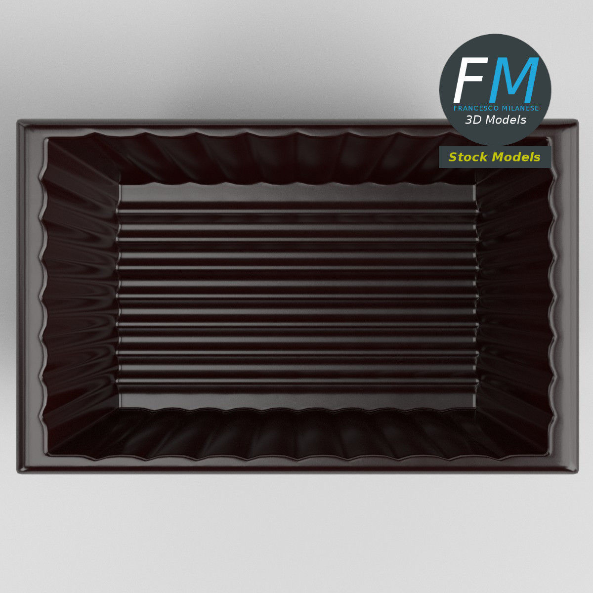 Masonry mixing tub 3D model_6