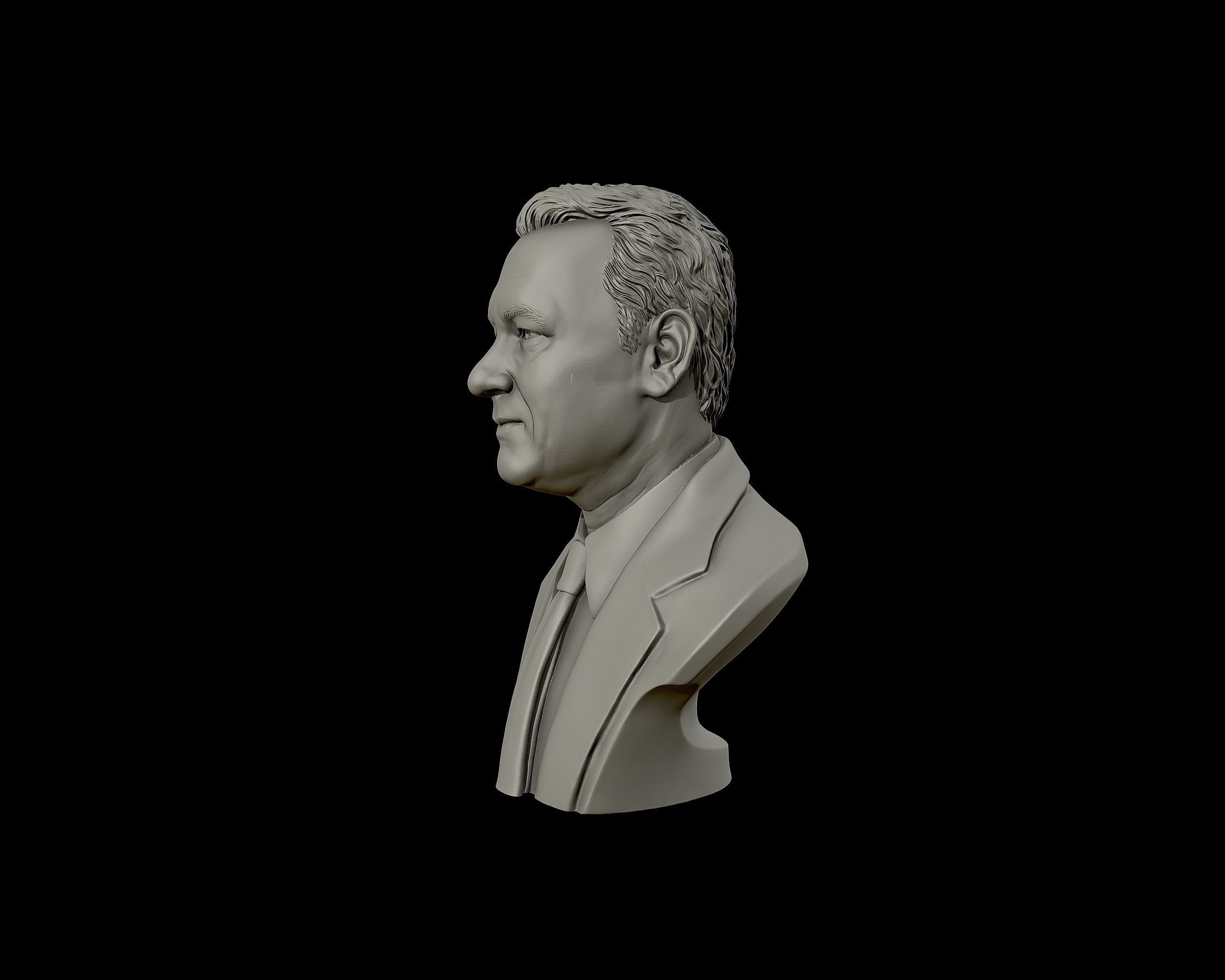 Tom Hanks bust sculpture 3D print model_26