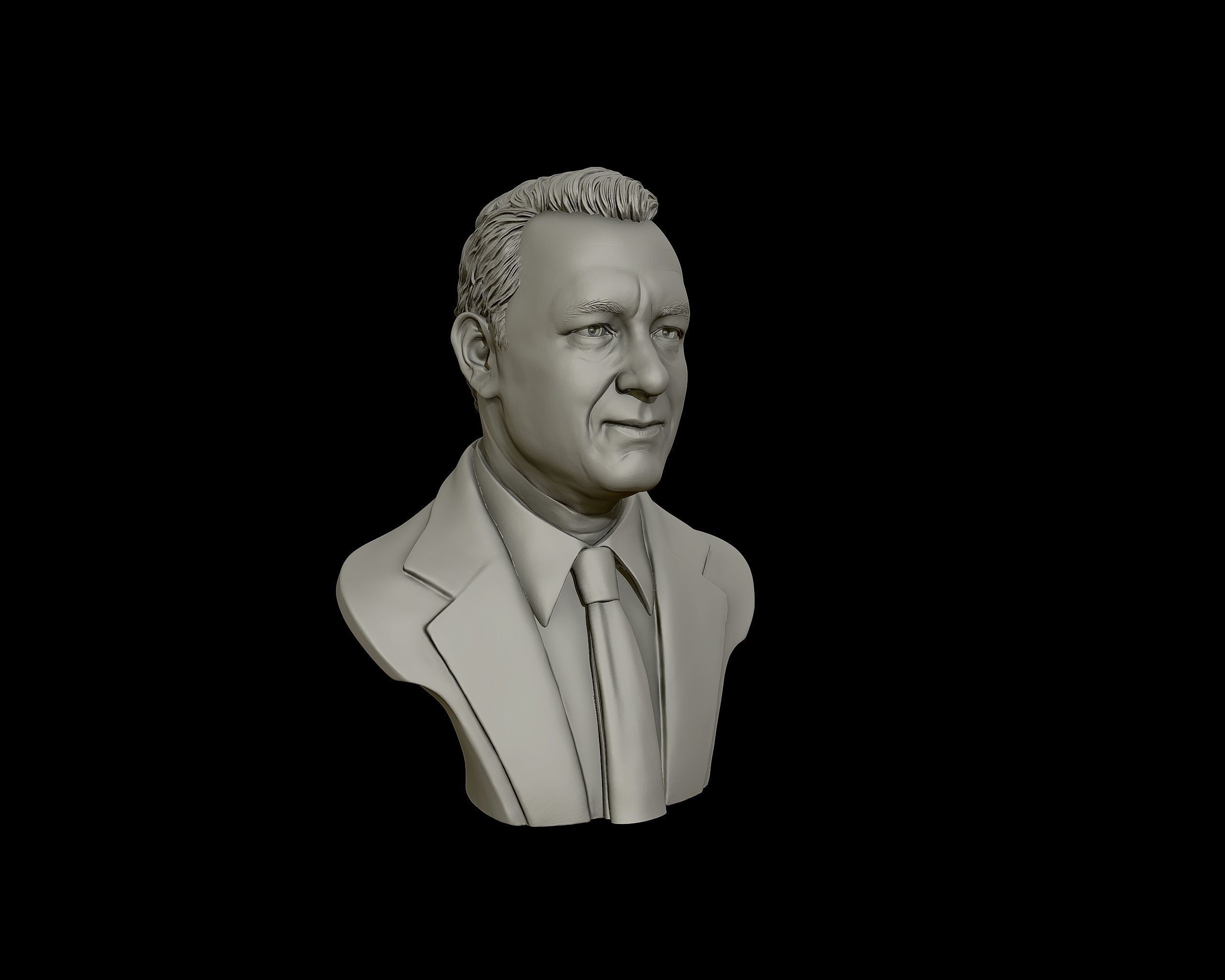 Tom Hanks bust sculpture 3D print model_30