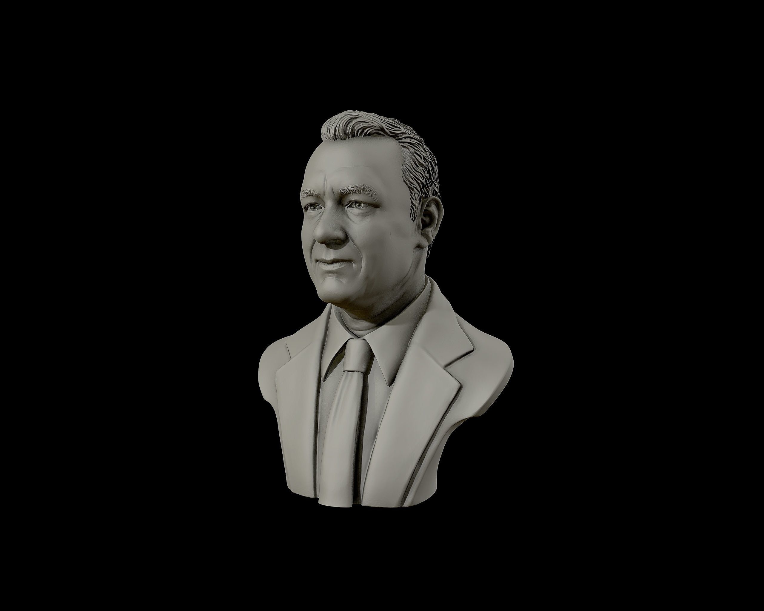 Tom Hanks bust sculpture 3D print model_23