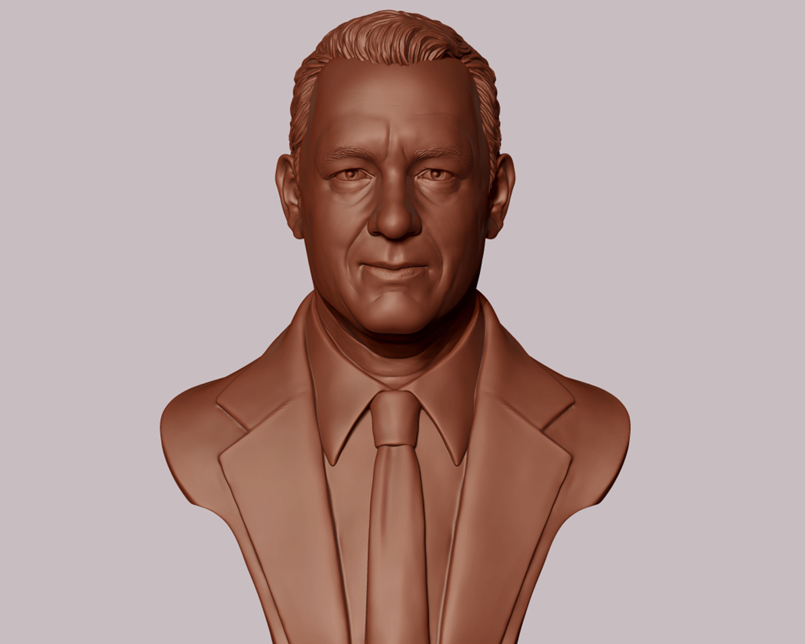 Tom Hanks bust sculpture 3D print model_15