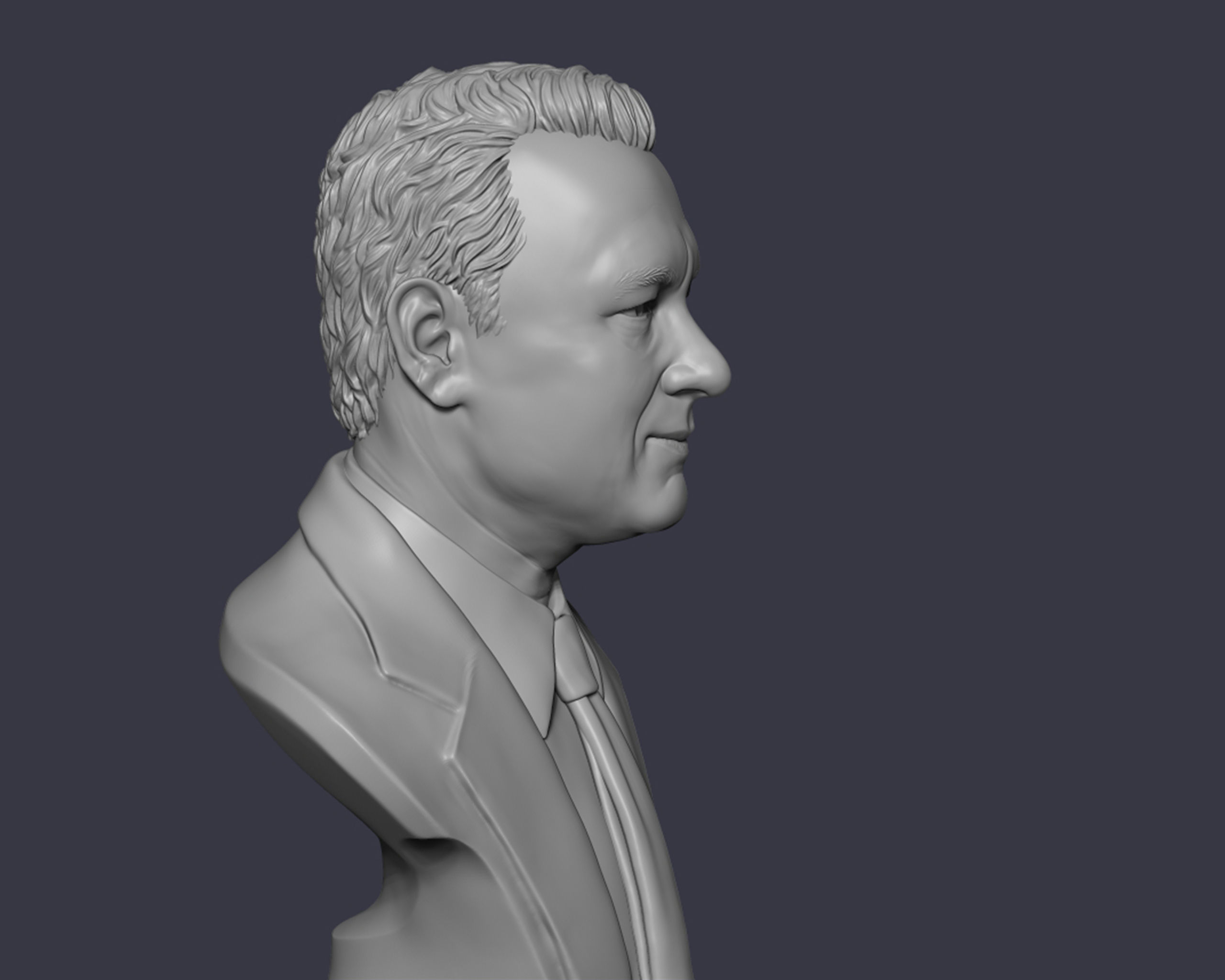 Tom Hanks bust sculpture 3D print model_8