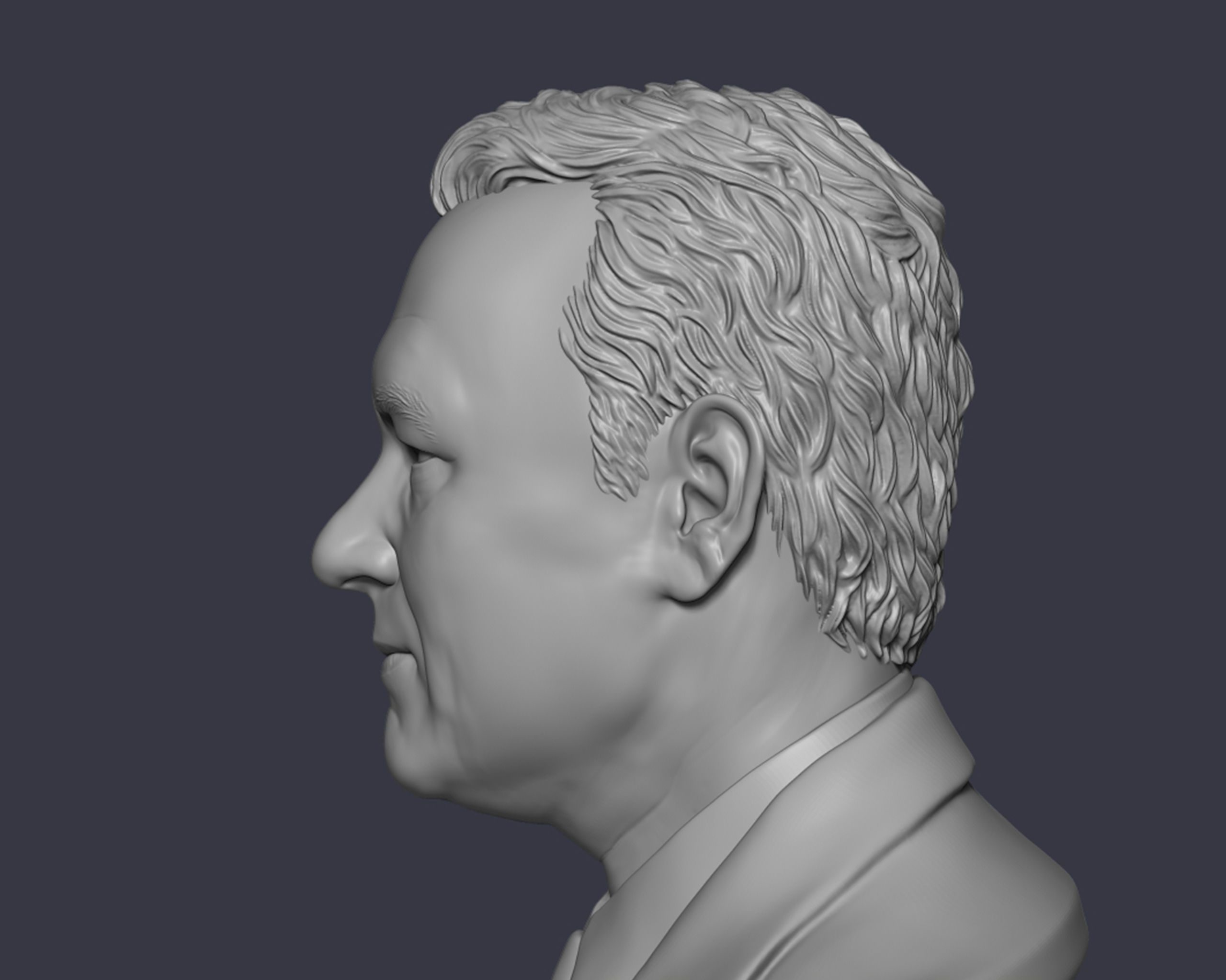 Tom Hanks bust sculpture 3D print model_6