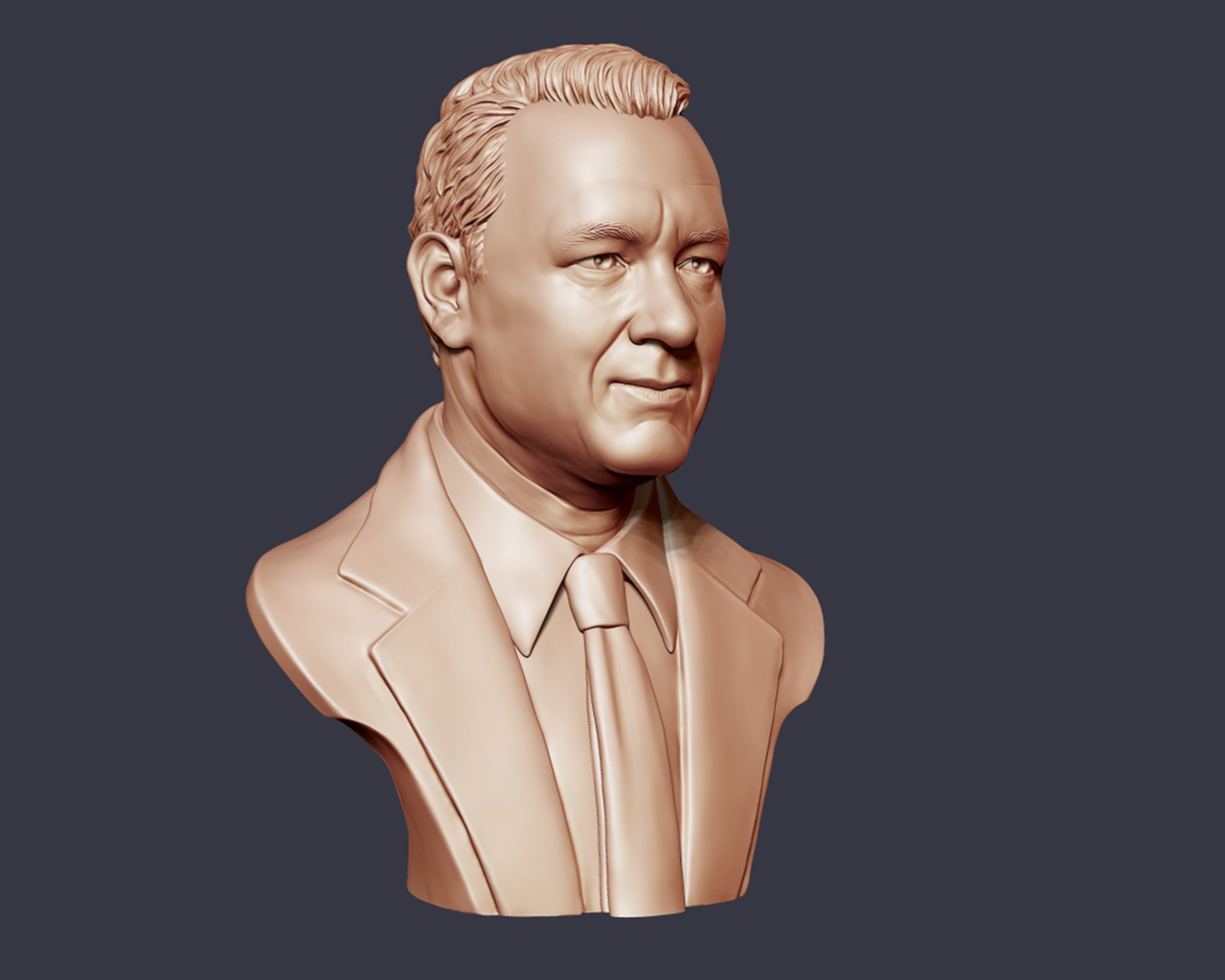 Tom Hanks bust sculpture 3D print model_10