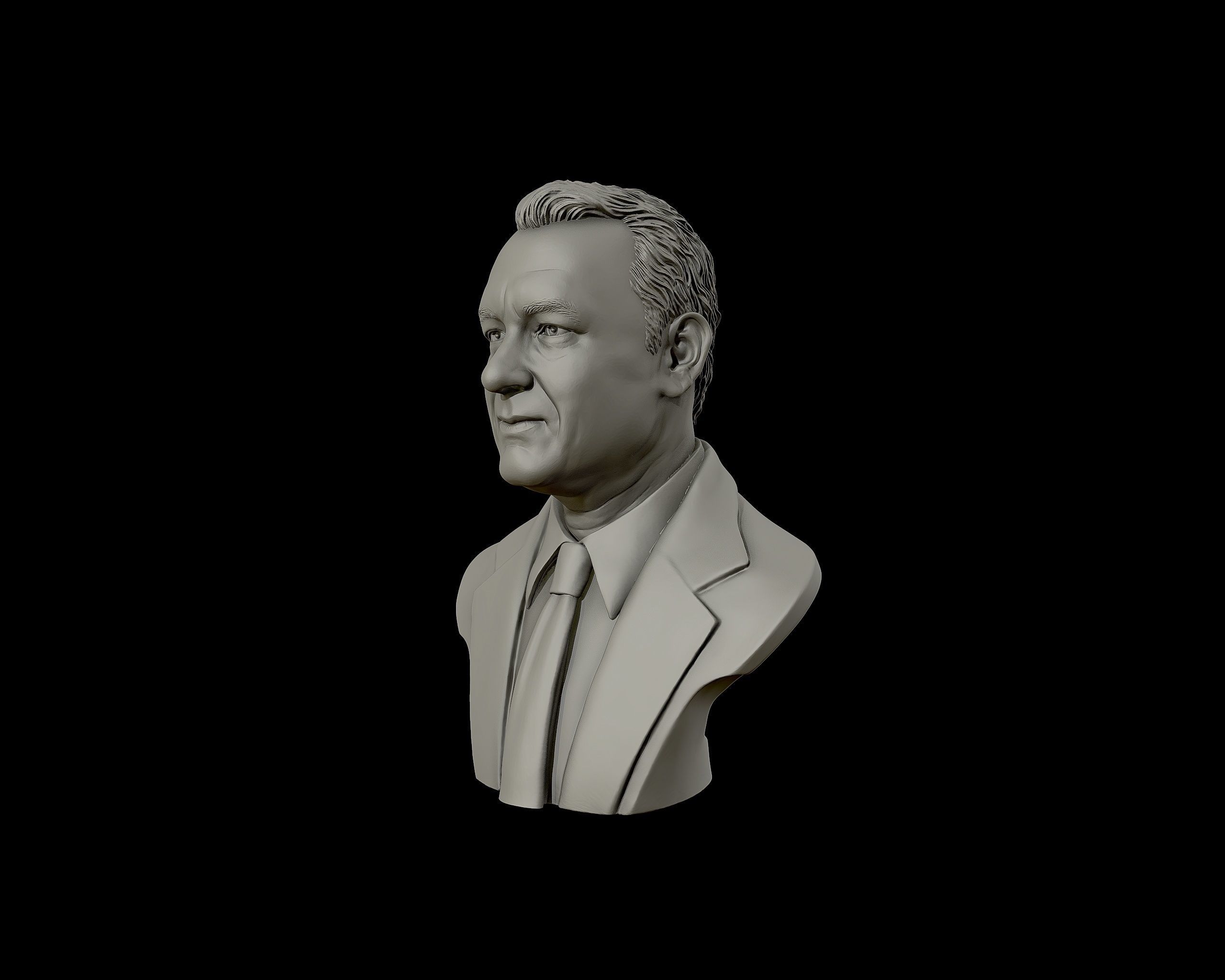 Tom Hanks bust sculpture 3D print model_24