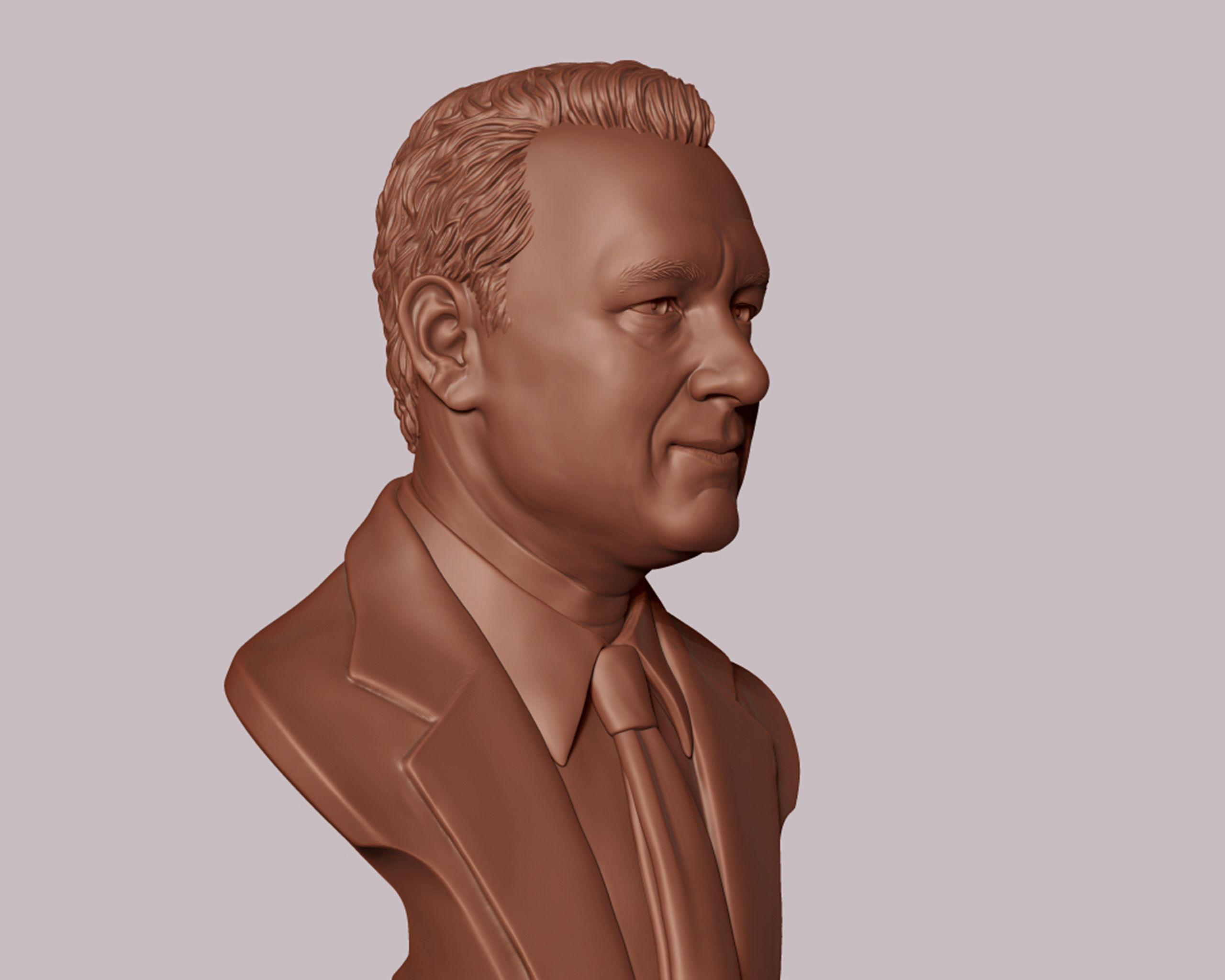 Tom Hanks bust sculpture 3D print model_17
