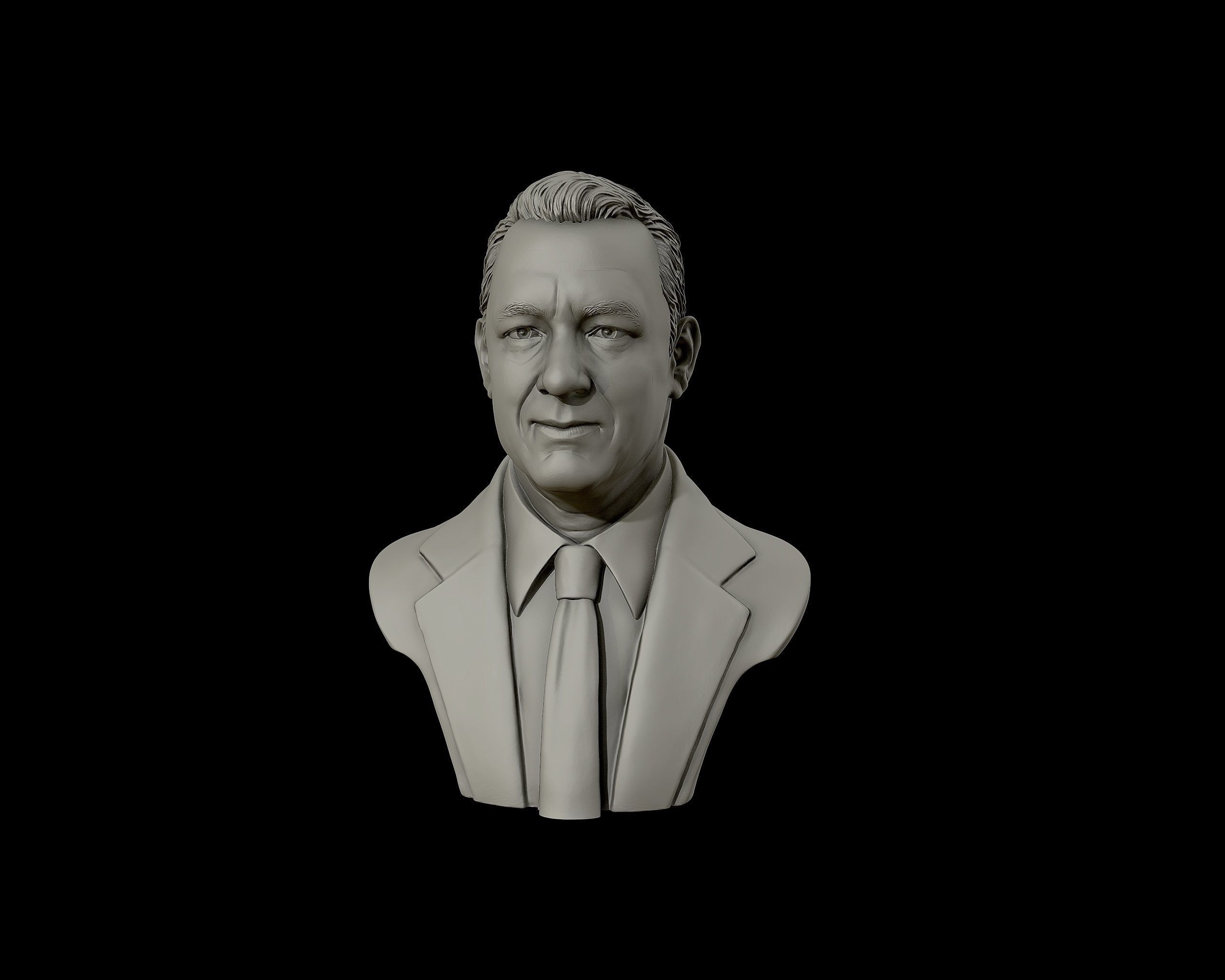 Tom Hanks bust sculpture 3D print model_21