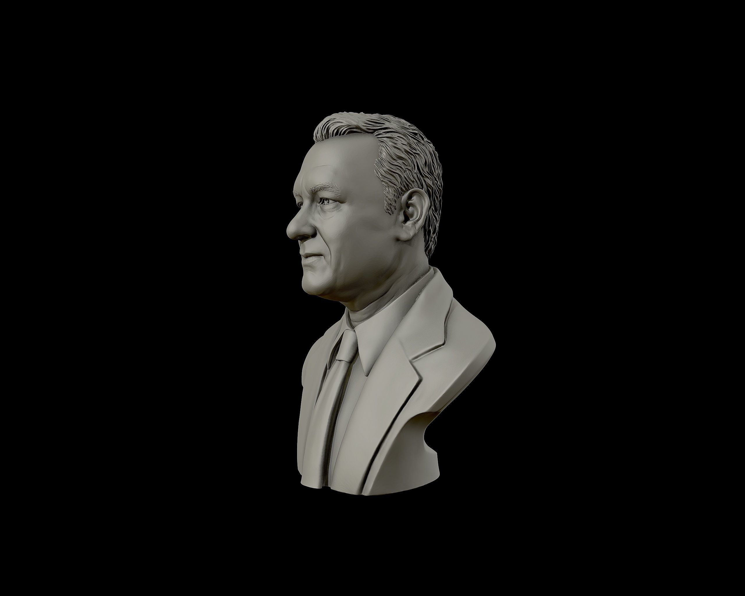 Tom Hanks bust sculpture 3D print model_25