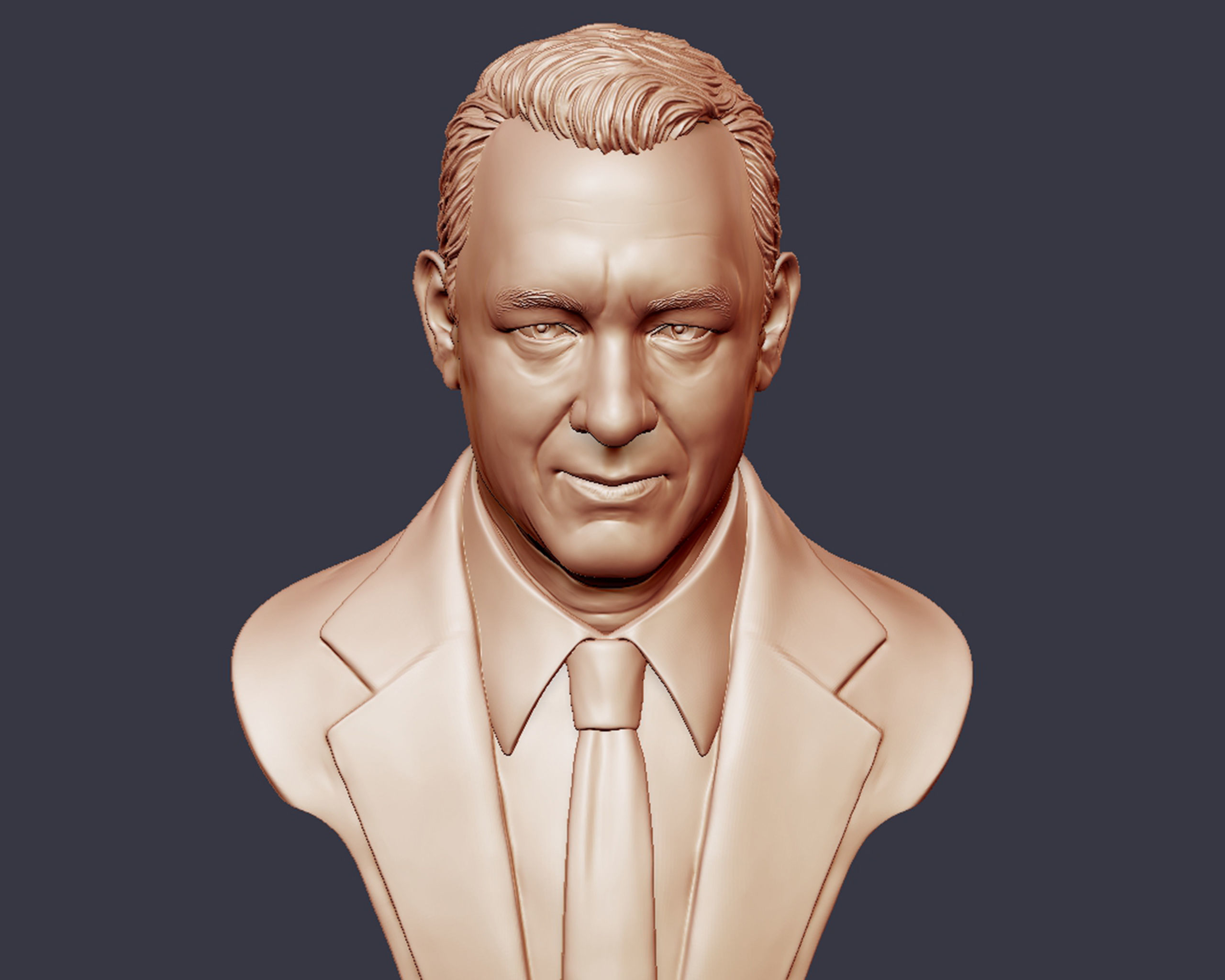 Tom Hanks bust sculpture 3D print model_12