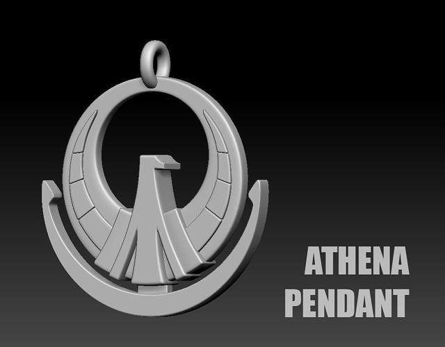 Athena Pendant 3D print model