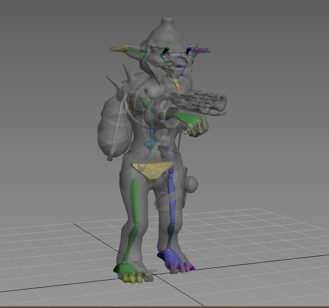Goblin Pyromaniac Low-poly 3D model_4