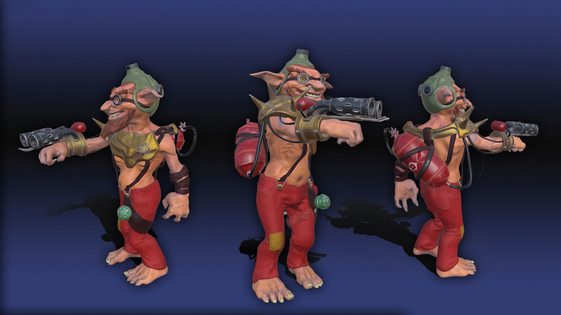 Goblin Pyromaniac Low-poly 3D model_3