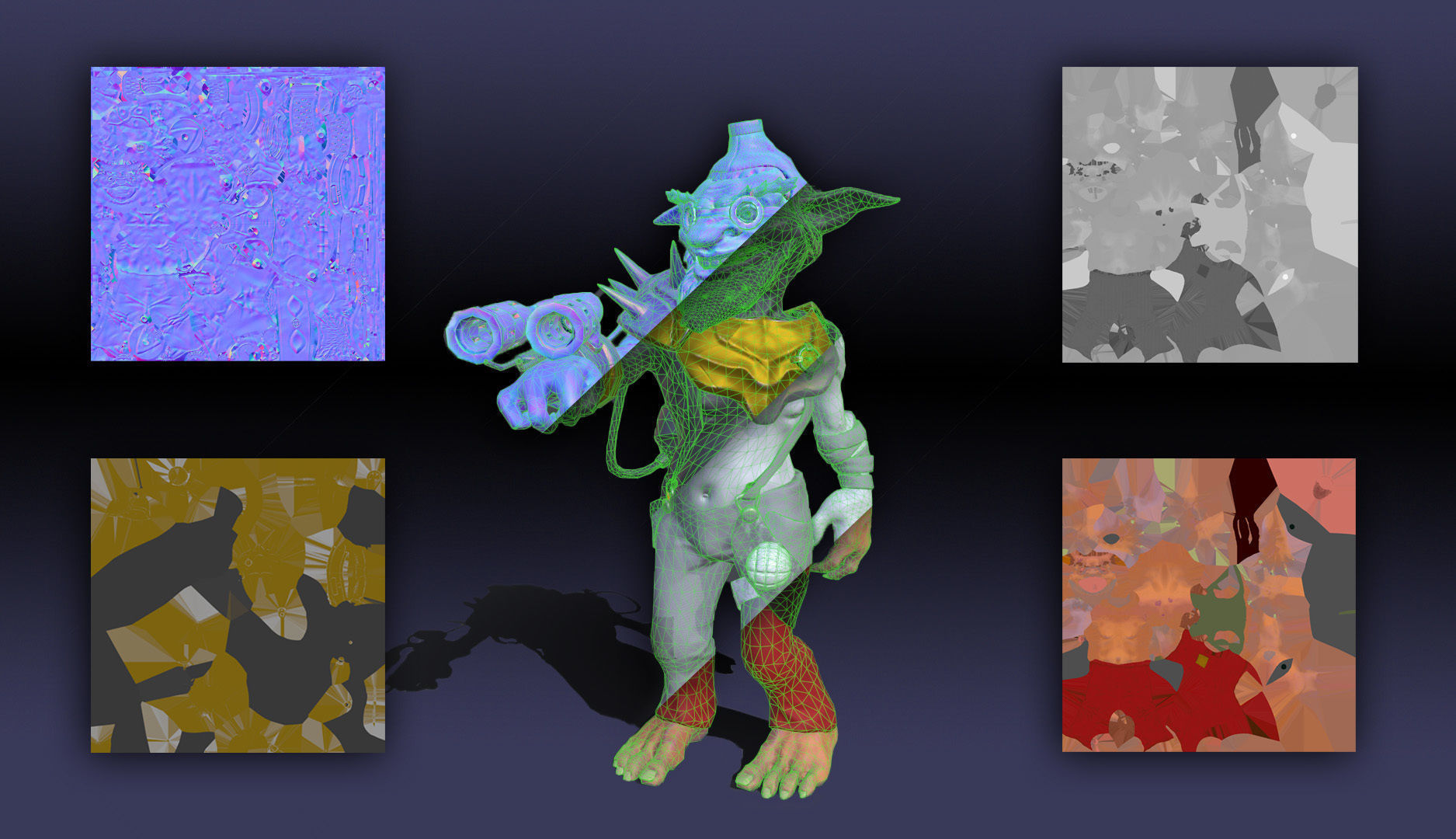 Goblin Pyromaniac Low-poly 3D model_6