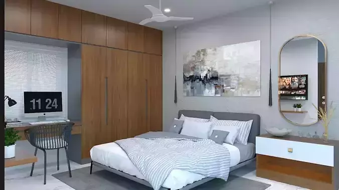 Master Bedroom Interior Design - 2 3D model