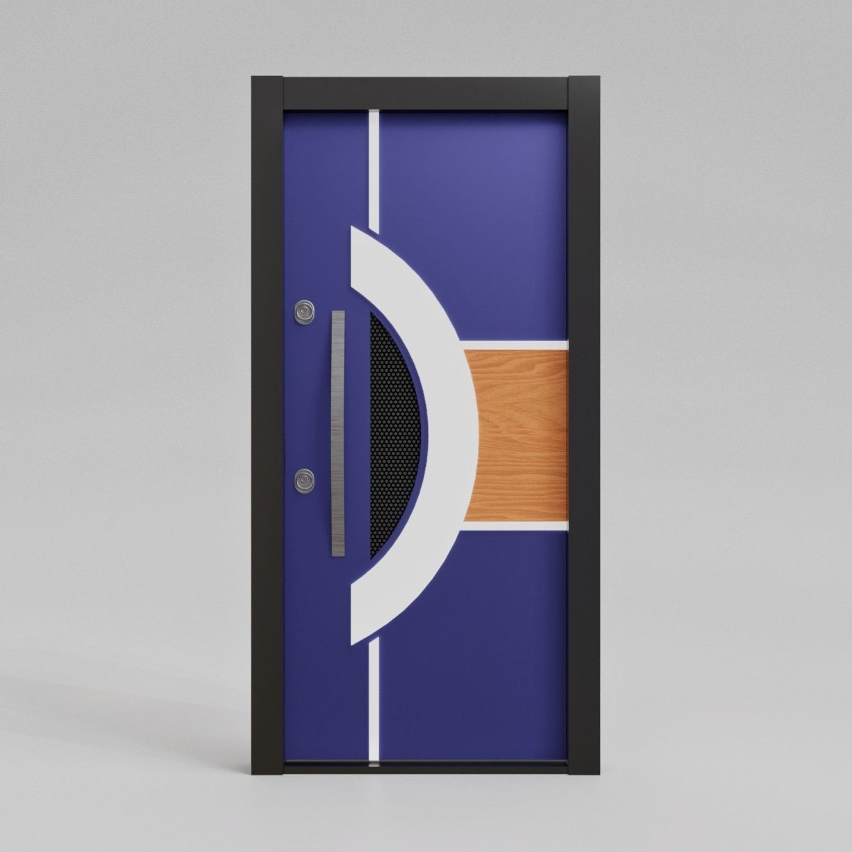 Modern Entrance Door 3D model_3
