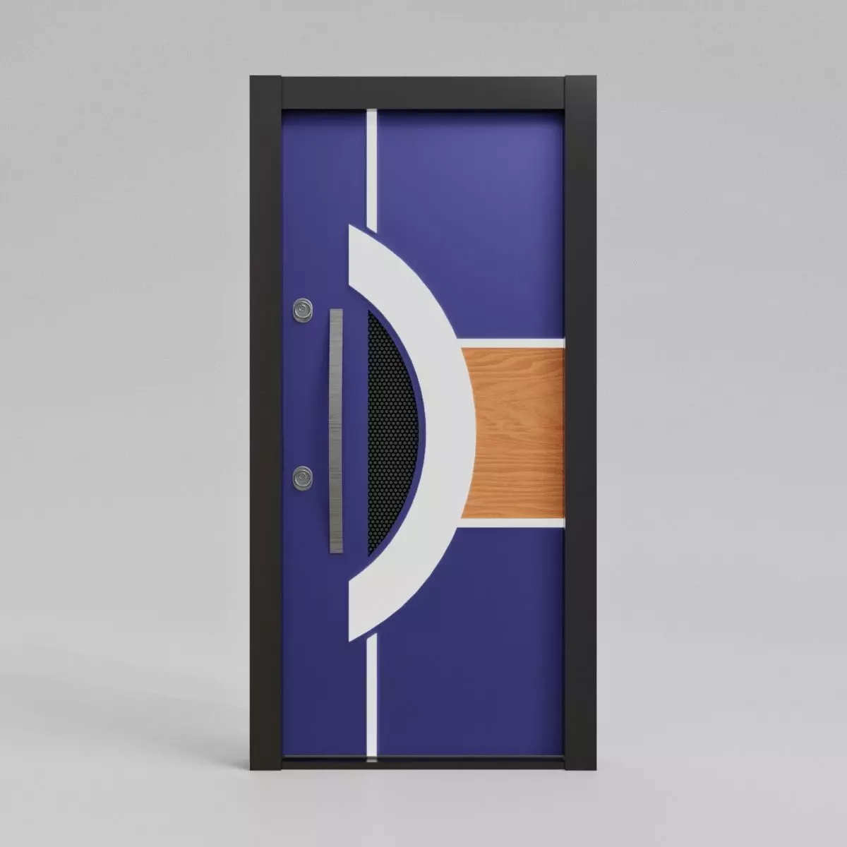 Modern Entrance Door 3D model_0