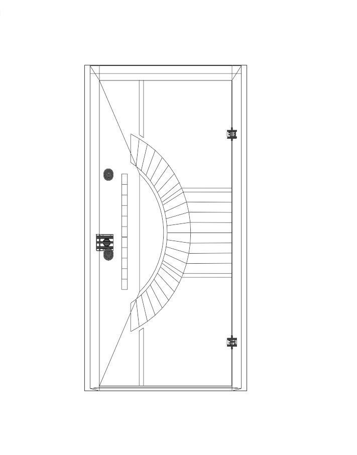 Modern Entrance Door 3D model_15
