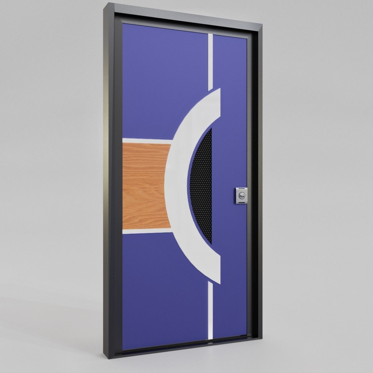 Modern Entrance Door 3D model_16