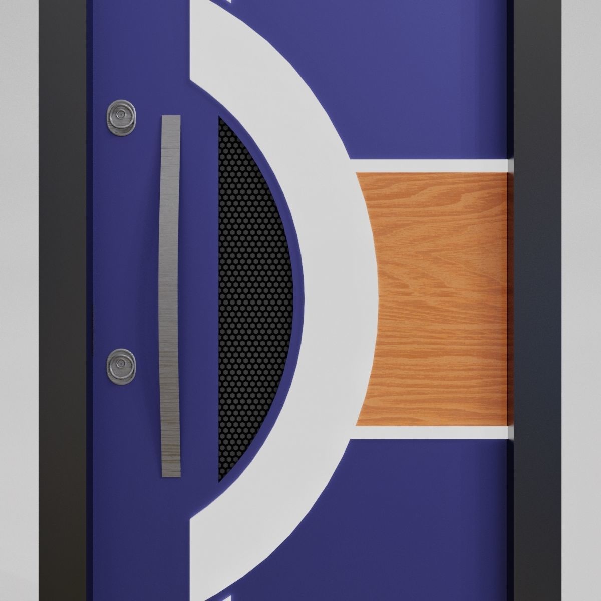 Modern Entrance Door 3D model_4
