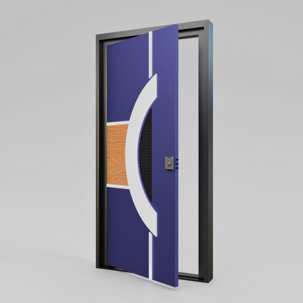 Modern Entrance Door 3D model_7