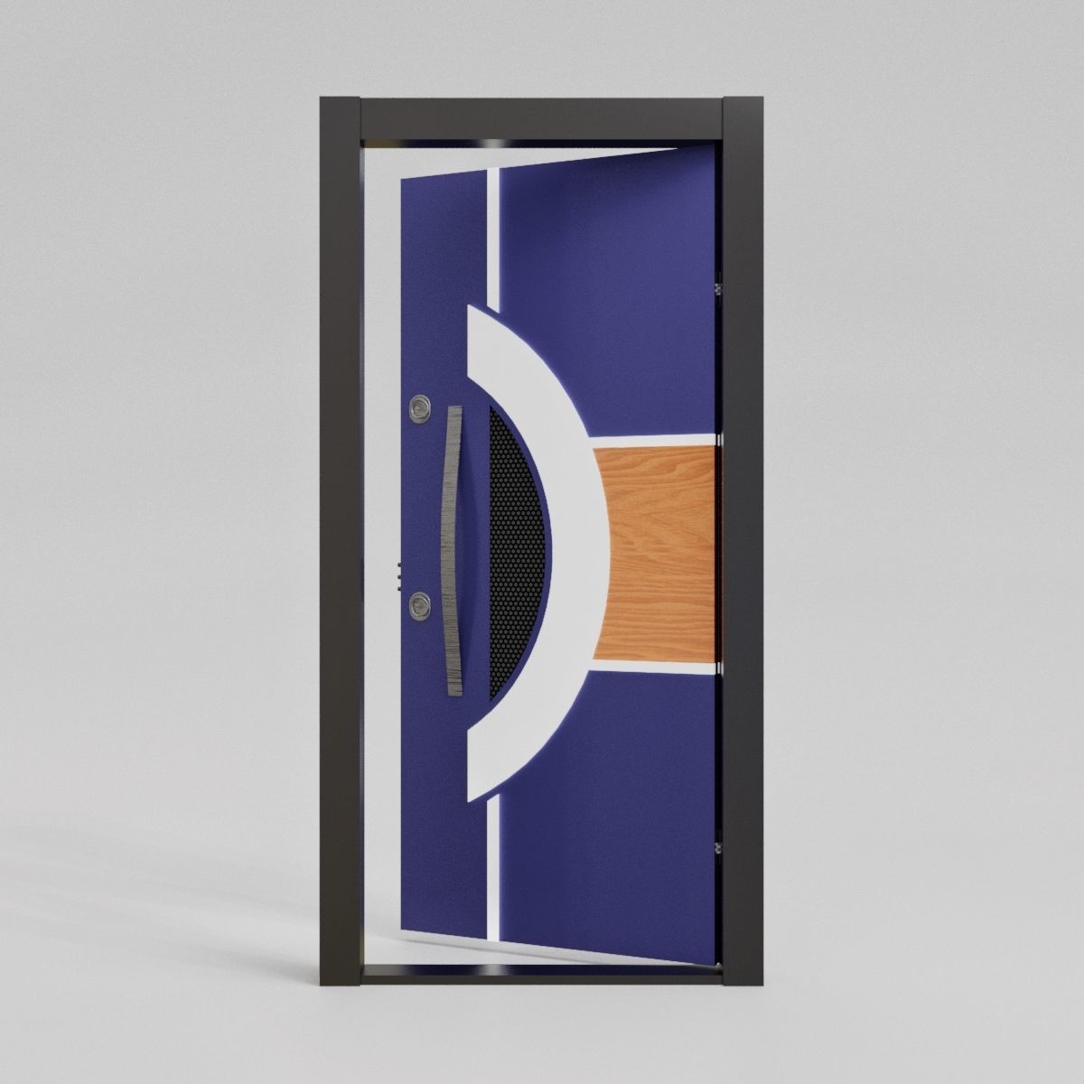 Modern Entrance Door 3D model_5