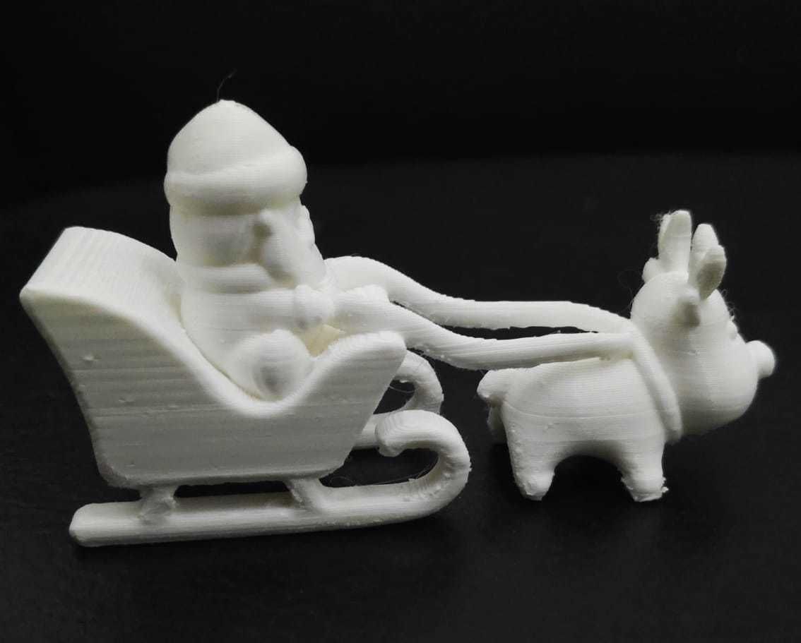 Santa Claus Sleigh 3D print model_7