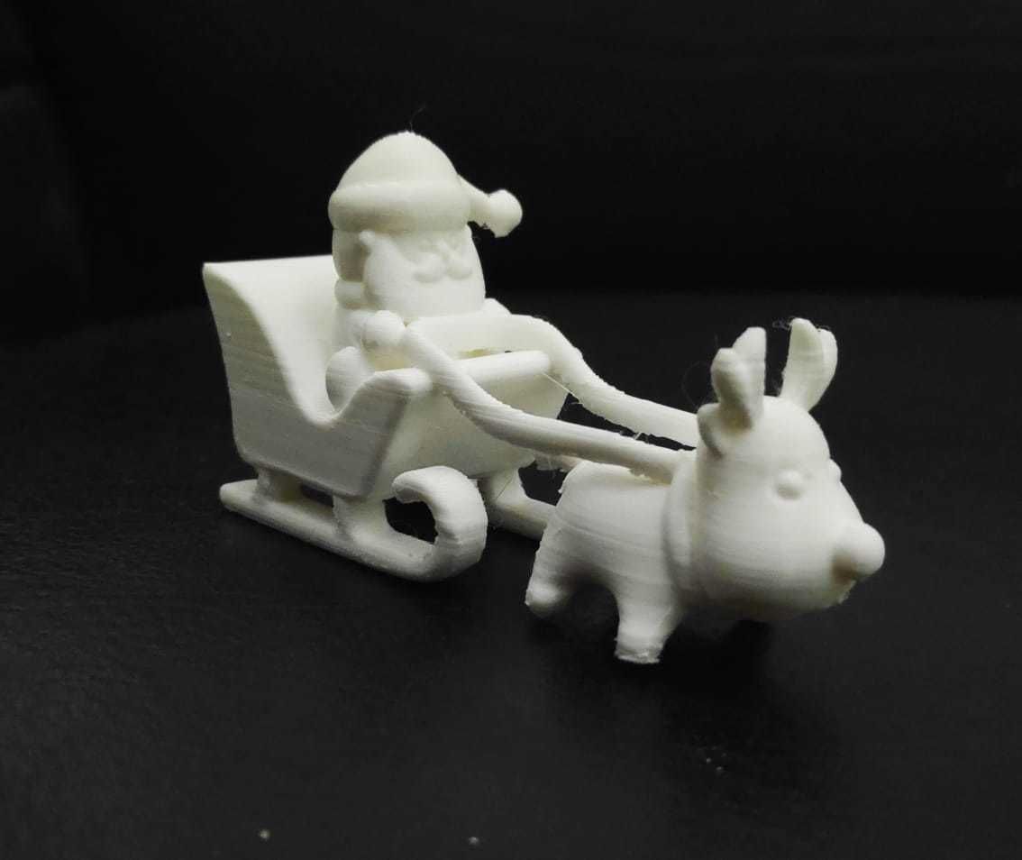 Santa Claus Sleigh 3D print model_3