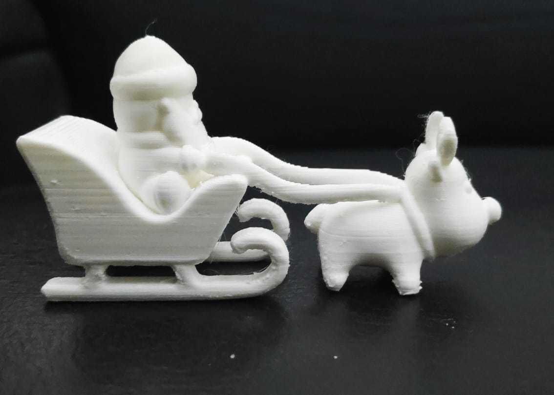 Santa Claus Sleigh 3D print model_12
