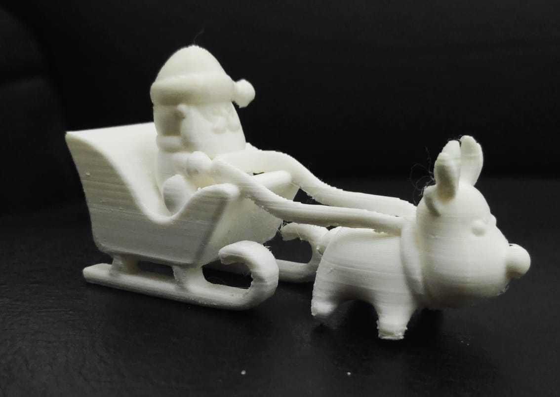 Santa Claus Sleigh 3D print model_8