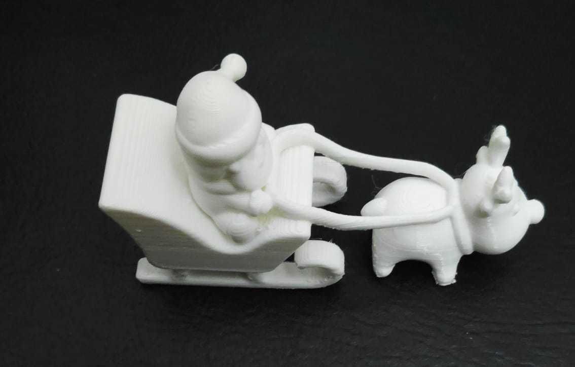 Santa Claus Sleigh 3D print model_9