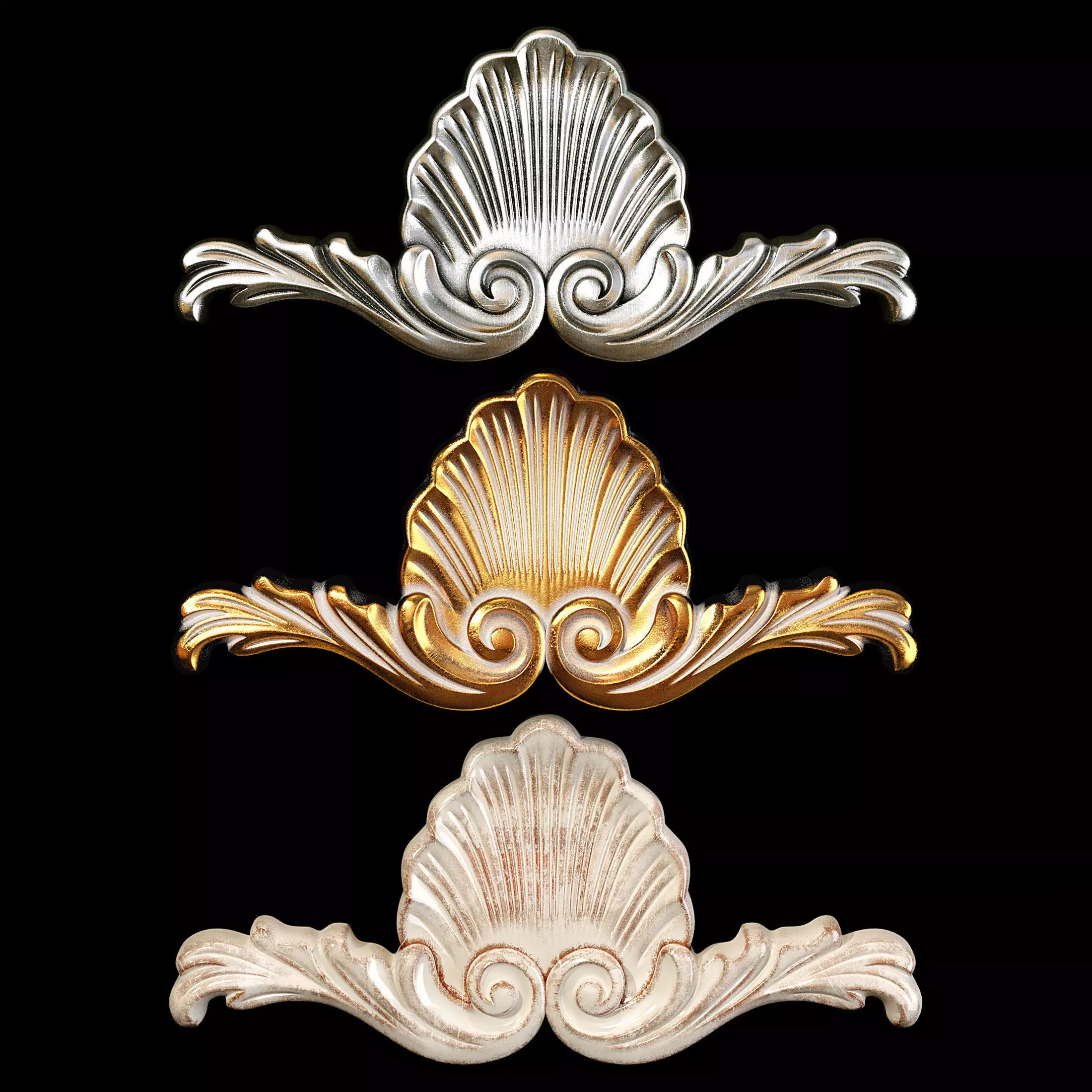 Classic carved 081 3D model_0