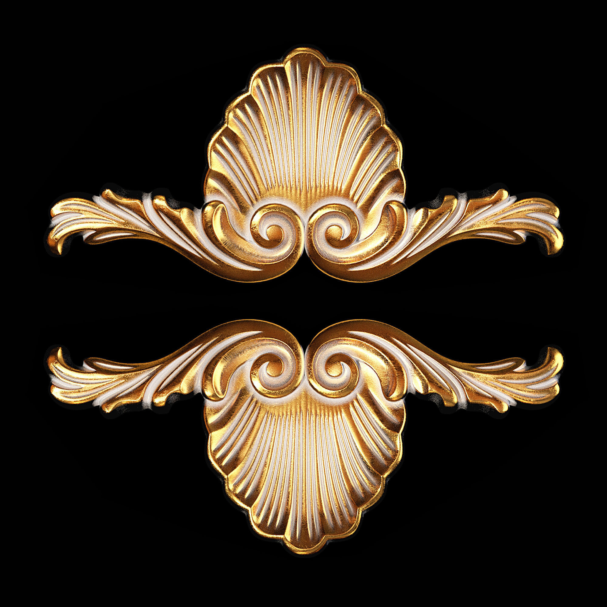 Classic carved 081 3D model_2