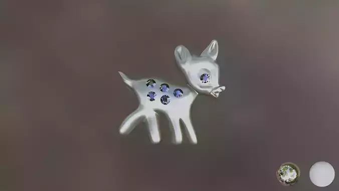 Deer earring