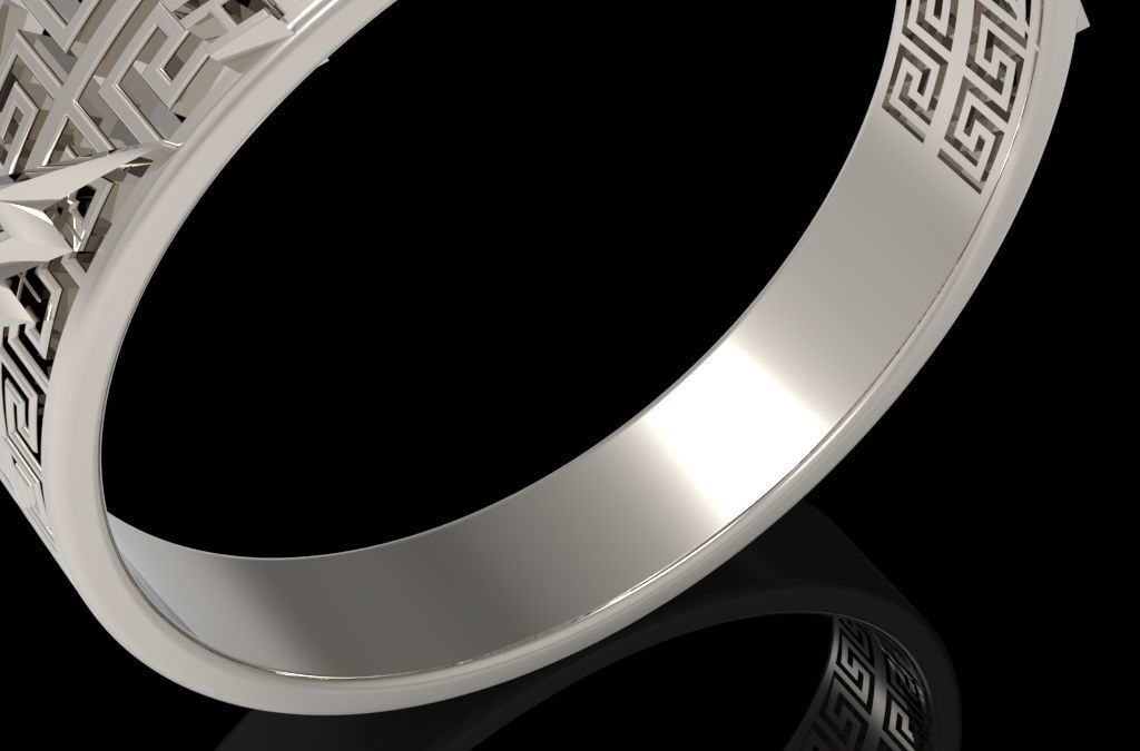 The flash silver ring 3D print model_32