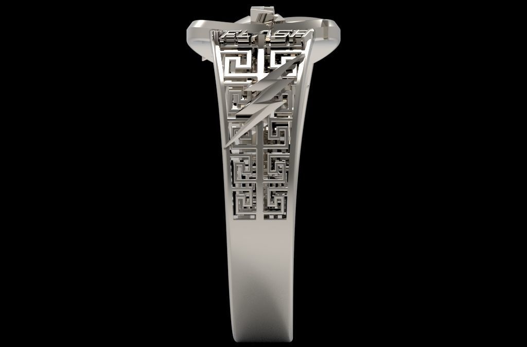 The flash silver ring 3D print model_30