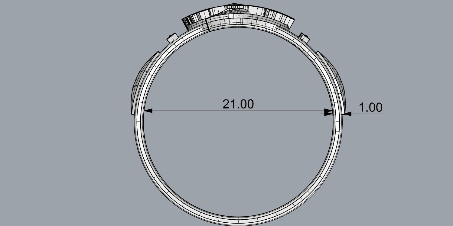 The flash silver ring 3D print model_5