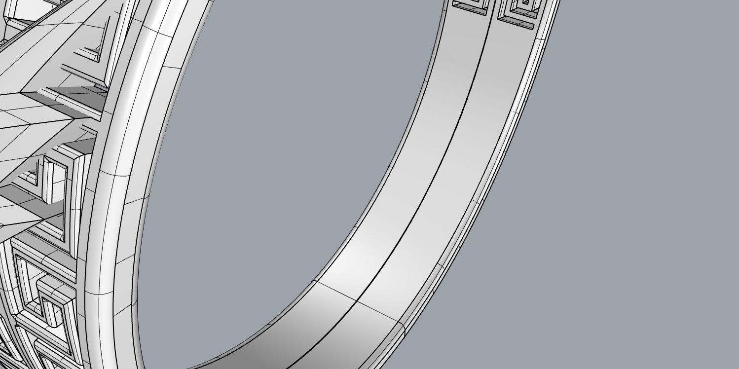 The flash silver ring 3D print model_8