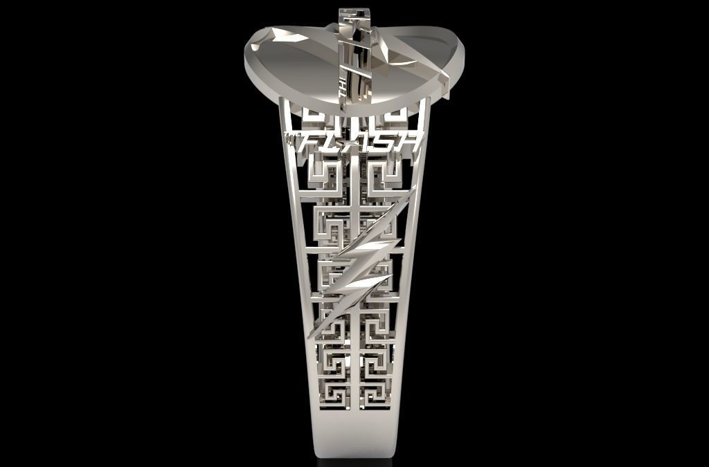 The flash silver ring 3D print model_28